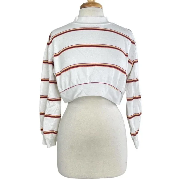 wild fable Sweaters Target Striped Cropped Sweater Sweatshirt